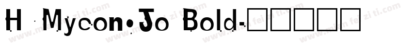 HYMyeongJo Bold字体转换